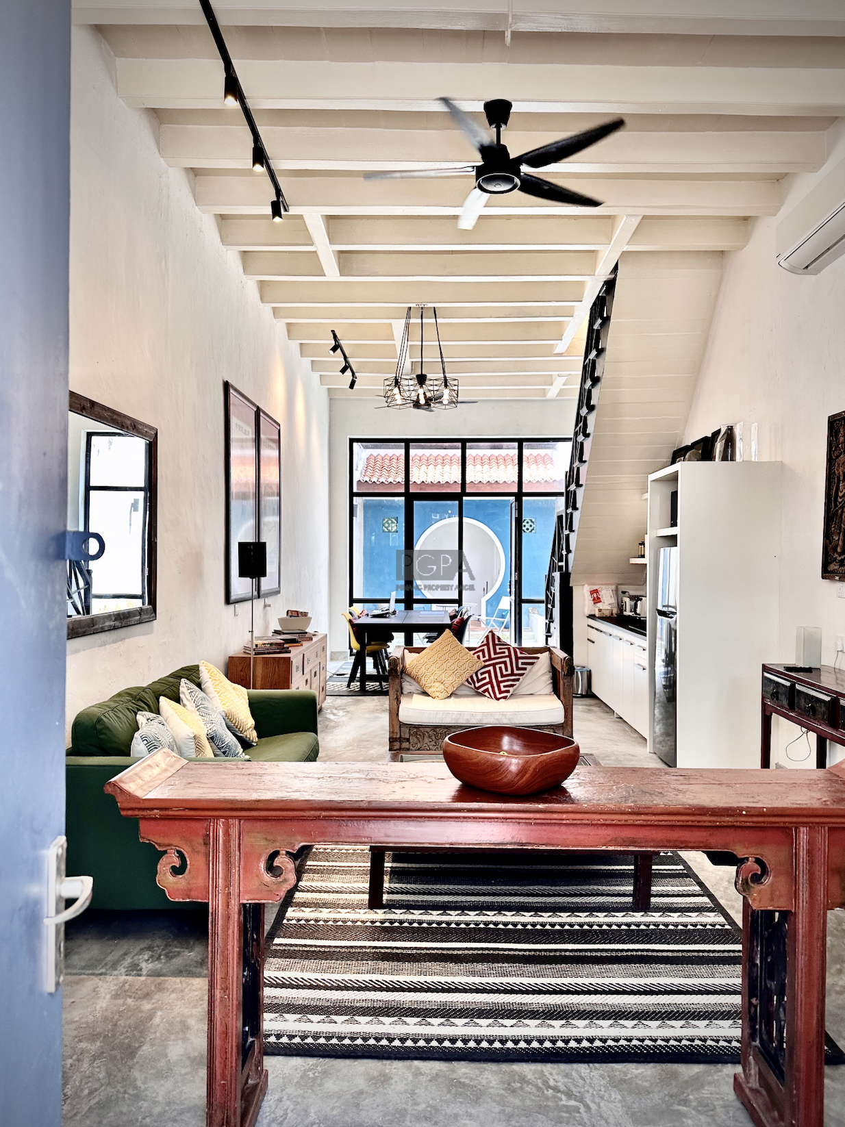 EXCLUSIVE: Enchanting Heritage Shophouse on Stewart Lane in George Town UNESCO World Heritage Site.