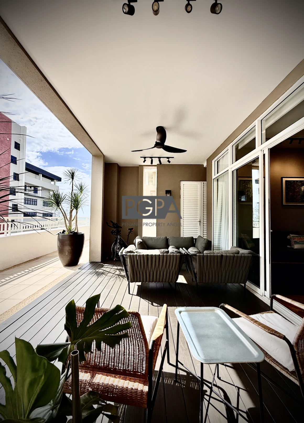 Quayside Seafront Resort Condominium (Tower 1D, 1+1BR) with Expansive Balcony.