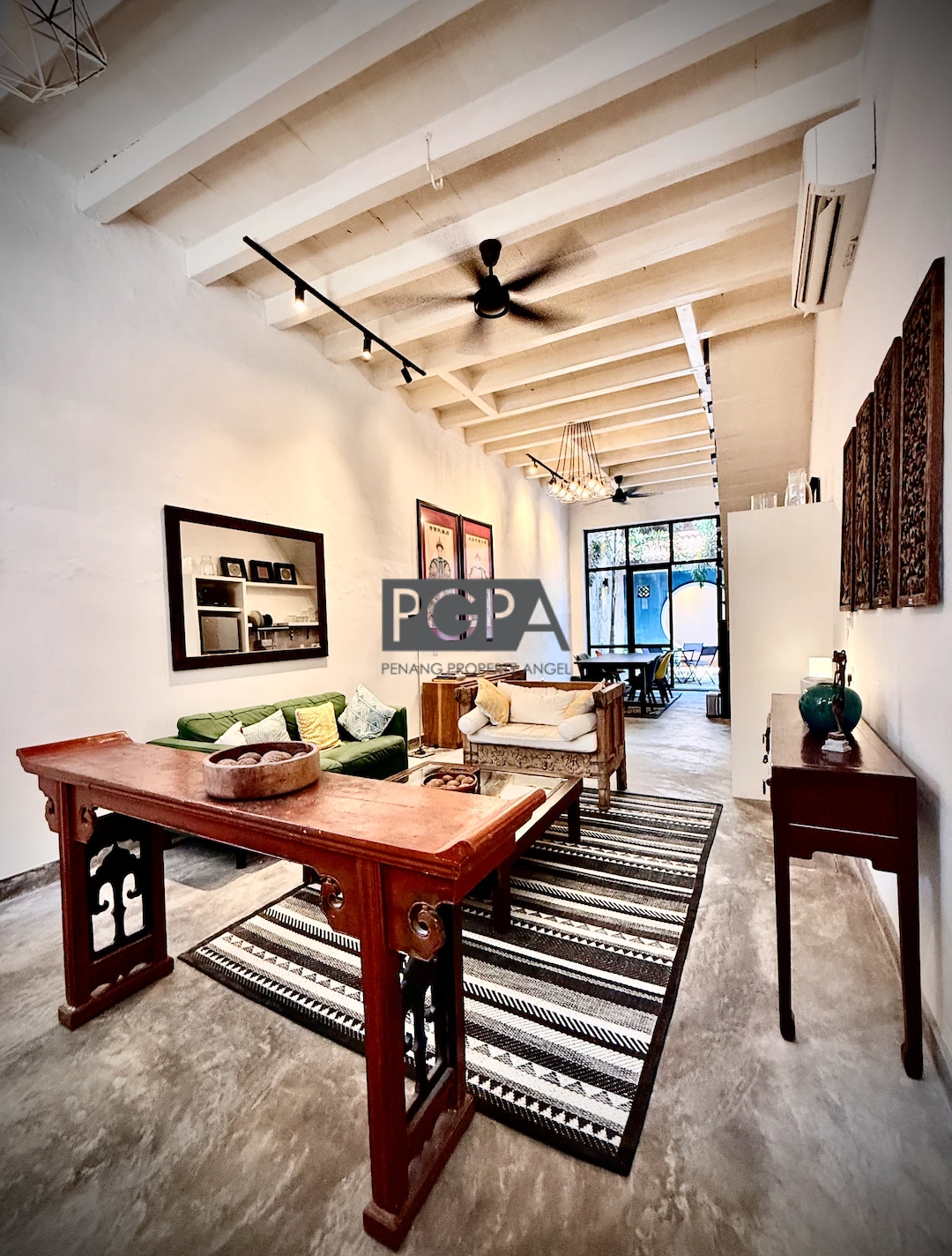 EXCLUSIVE: Enchanting Heritage Shophouse on Stewart Lane in George Town UNESCO World Heritage Site.