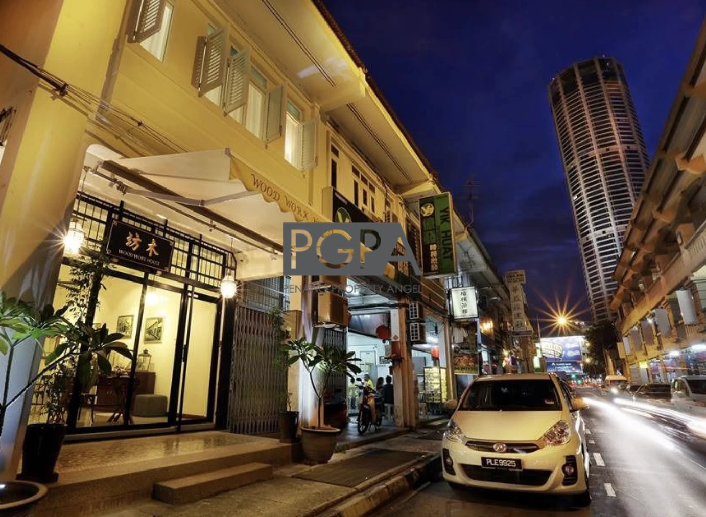 End-lot Heritage Shophouse on Jalan Sungai Ujong, George Town World Heritage Site.